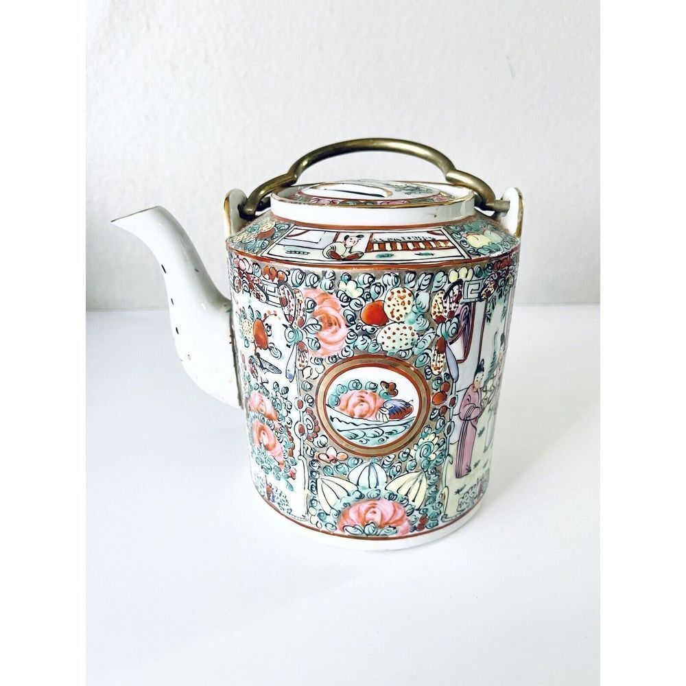 Rare The H & S pogue company Japanese porcelainware /Hong Kong Vtg Teapot